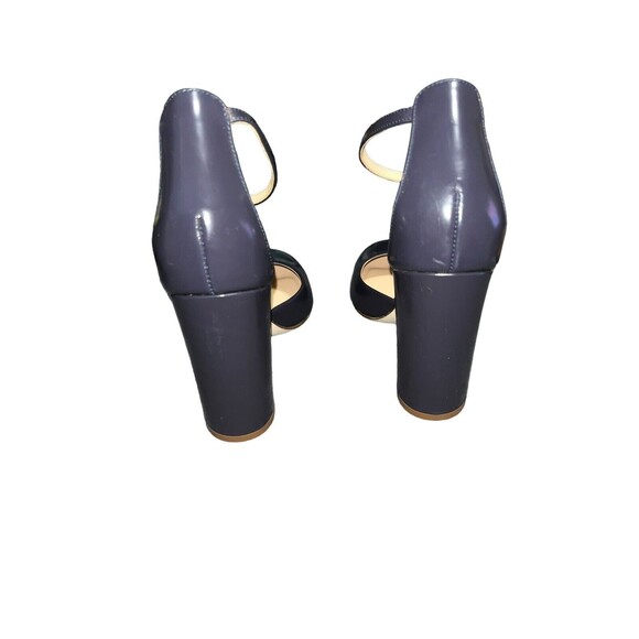 SOLD…….J Crew Maisie Leather Ankle Strap Round Toe Heels, BT907, Size 7 - Picture 3 of 7